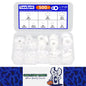 500pcs Nylon Flat Washers Kit 8 Size M2/2.5/3/4/5/6/8/10 Seal Spacer Gasket Ring