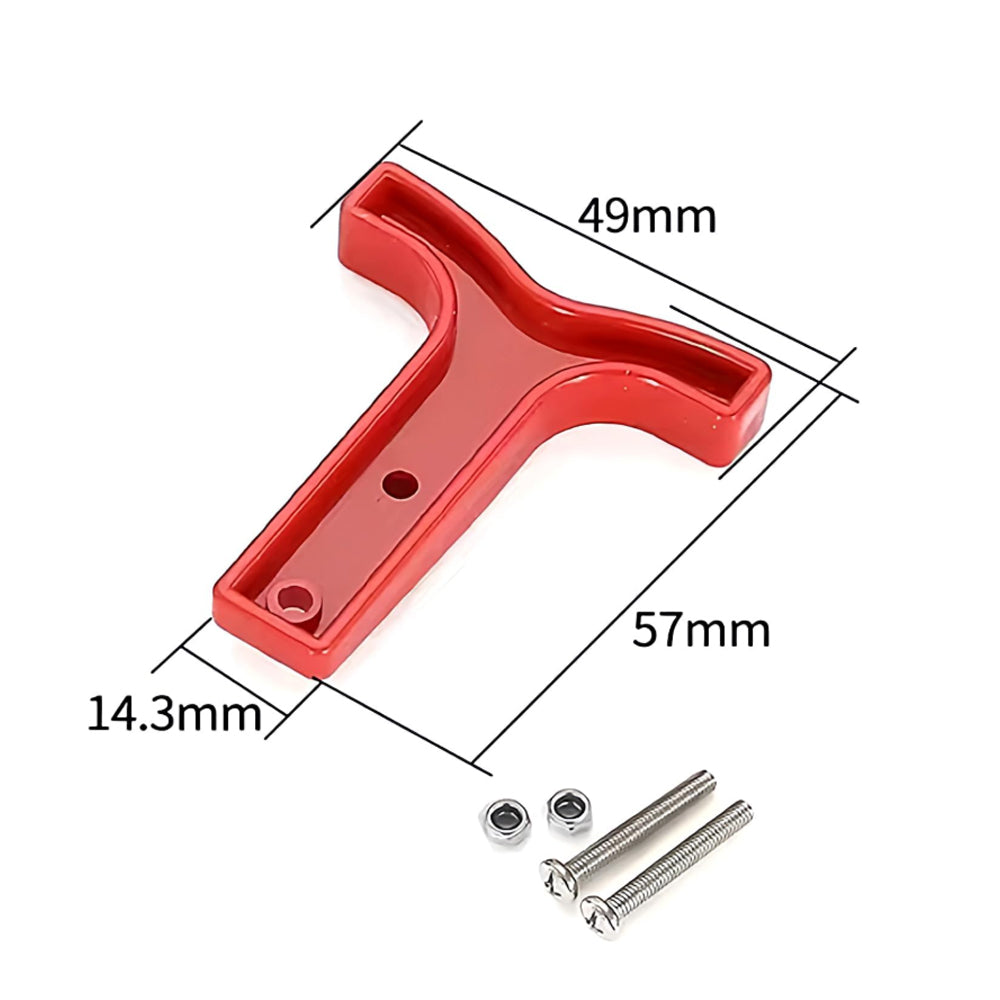 5 x Red T-Shaped Handles for 120A Red Anderson Style Plugs Connectors