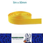 5m x 50mm Yellow Nylon Webbing Strap Safety Belt Knapsack Bag Leash DIY Craft