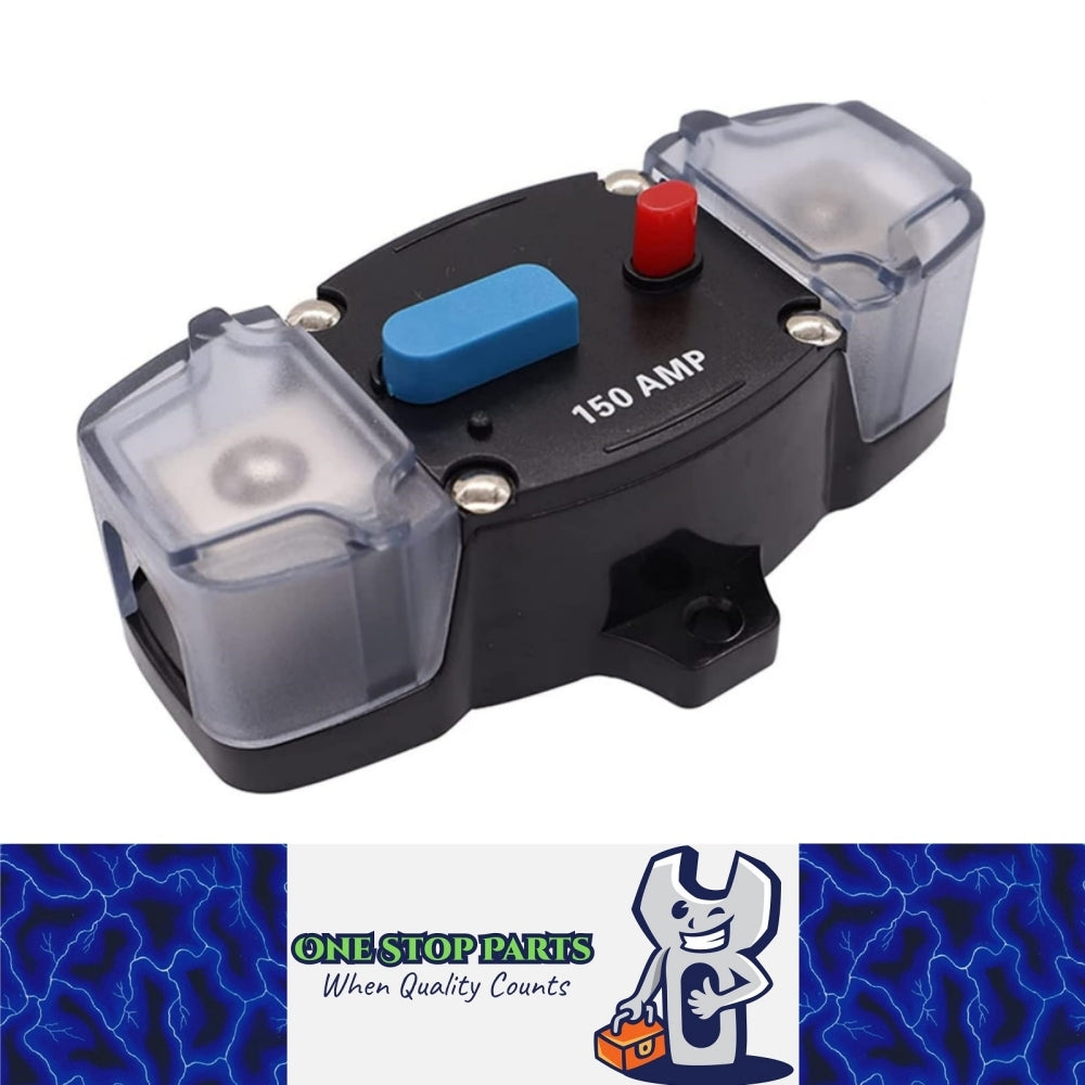 Heavy Duty 12v-48v 150A Inline Circuit Breaker Manual Reset for 4wd Caravan Boat