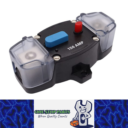 Heavy Duty 12v-48v 150A Inline Circuit Breaker Manual Reset for 4wd Caravan Boat