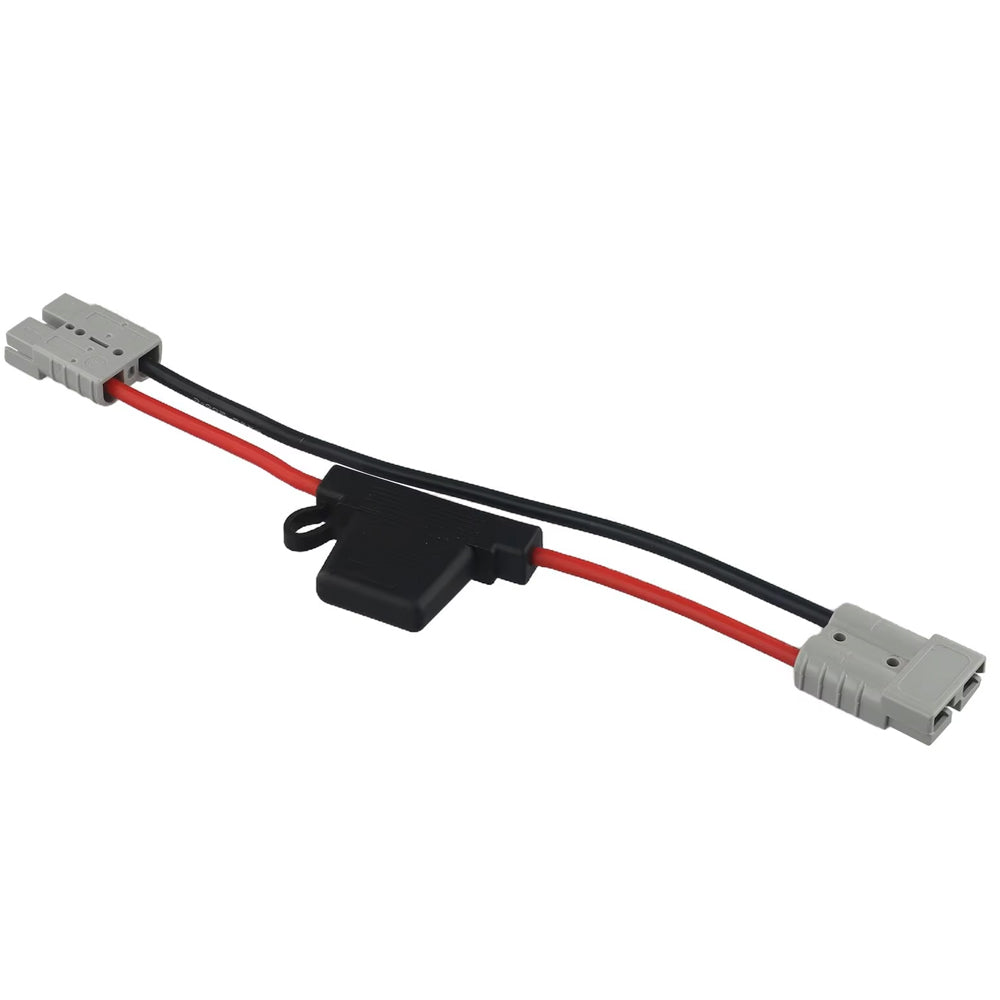 50Amp Anderson Plug to Anderson Plug with Inline Fuse 30cm Long Adaptor