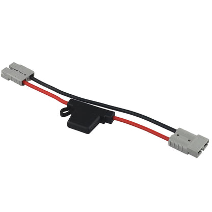 50Amp Anderson Plug to Anderson Plug with Inline Fuse 30cm Long Adaptor