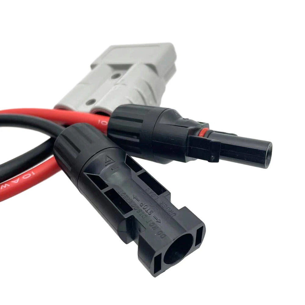 30cm 50A Anderson Plug To Solar Panel Cable Y Adaptor Connector Splitter Cable