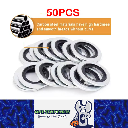 50 x M16 Car Oil Pan Drain Gasket Oil Drain Plug Gasket Washer Sealing O Ring