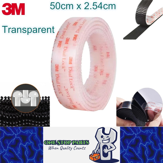 50cm x 2.54cm 3M Dual Lock Reclosable Fastener hook and loop Adhesive back Tape
