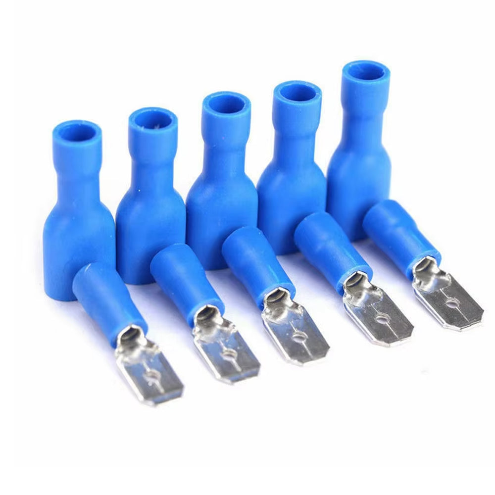 50 Pairs Mix Insulated Male Female Spade Bullet Crimp Terminals Connectors