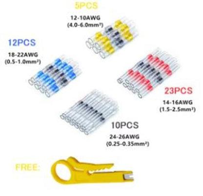50 x Electrical Waterproof Seal Heat Shrink Solder Sleeve Wire Connectors No Box