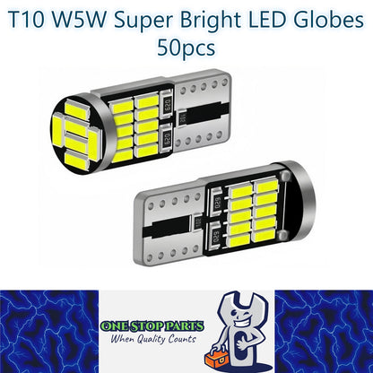 50 x T10 Cool White 26SMD 4014 Style Super Bright T10 LED Globes (50pcs)