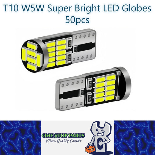 50 x T10 Cool White 26SMD 4014 Style Super Bright T10 LED Globes (50pcs)