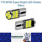 50 x T10 Cool White 26SMD 4014 Style Super Bright T10 LED Globes (50pcs)