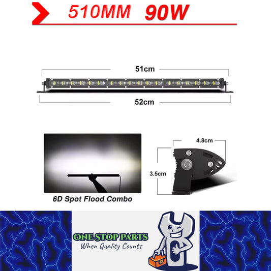 LED Light Bar 510mm 90W Flood Beam Spot Beam Combo LED Work Light LED Light Bar
