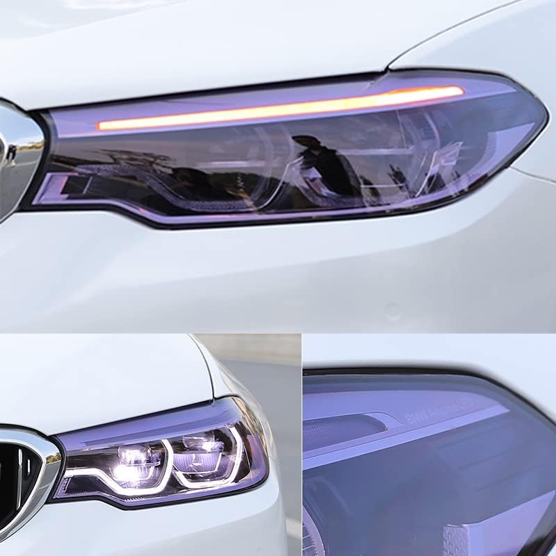 Purple PVC Tint Film Wrap for Headlights and Tail Lamps 30cm x 60cm Purple Film