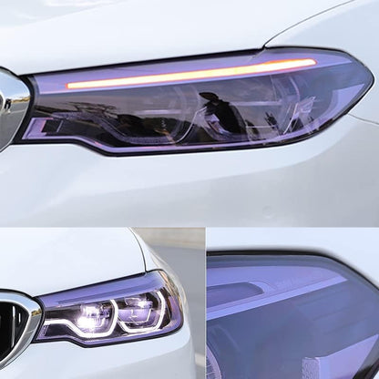 Purple PVC Tint Film Wrap for Headlights and Tail Lamps 30cm x 60cm Purple Film