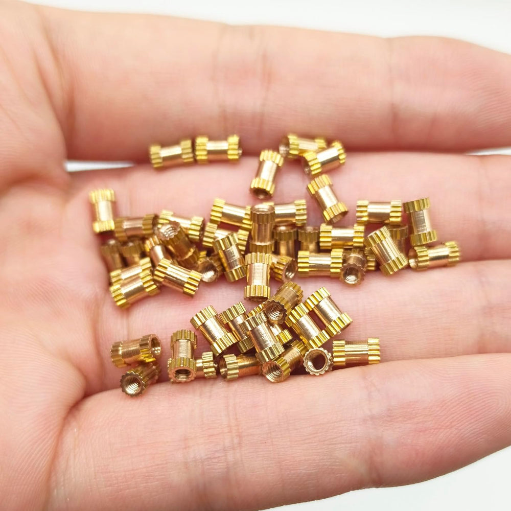 520pcs Brass Threaded Inserts Kit M2 M2.5 M3 Knurled Heat-Set Nuts for 3D Print