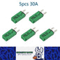 5 x 30Amp Mini Blade Fuse Circuit Breaker Auto Reset Circuit Breaker 30A (5pcs)