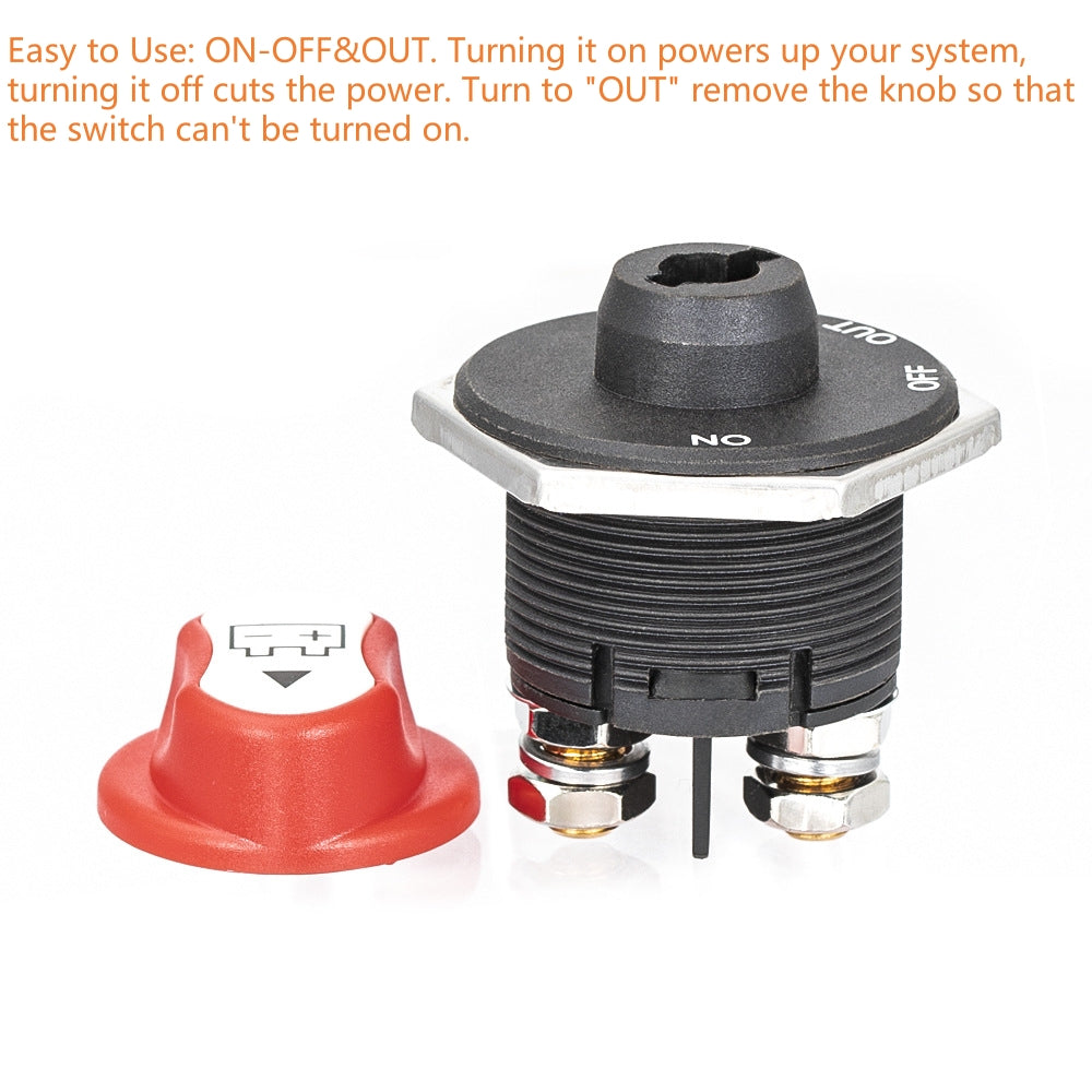200A Battery Disconnect Isolator Switch 12-32V Cut Off Master for Car RV Boat