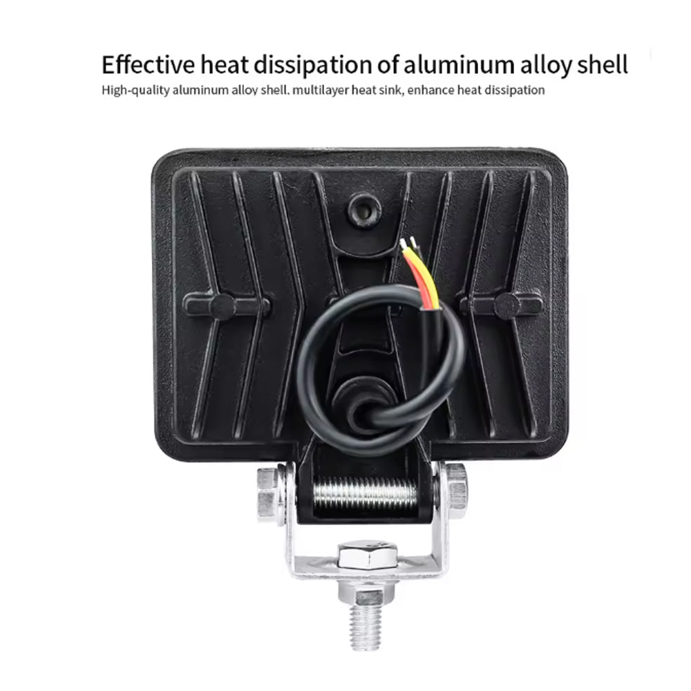 2 x 54W LED Work Light 102x76mm 12-24V 6000K Spot Flood Beam Combo Work Light