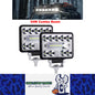 2 x 54W LED Work Light 102x76mm 12-24V 6000K Spot Flood Beam Combo Work Light