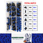56pcs 6mm Air Pneumatic Connectors Fittings Kit with PE/PU//PV/PY/PK/PZA Plugs
