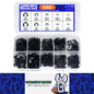580pcs E-Clips M1.5-M10 Circlip Washer Kit 10 Sizes 65Mn Steel Retaining Ring