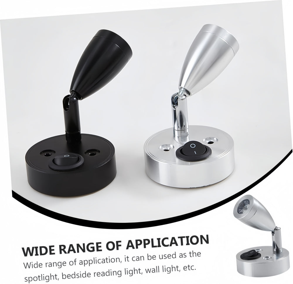 1 x 12V LED Bedside Reading Lights Warm White with Switch RV Camper Boat Lamp