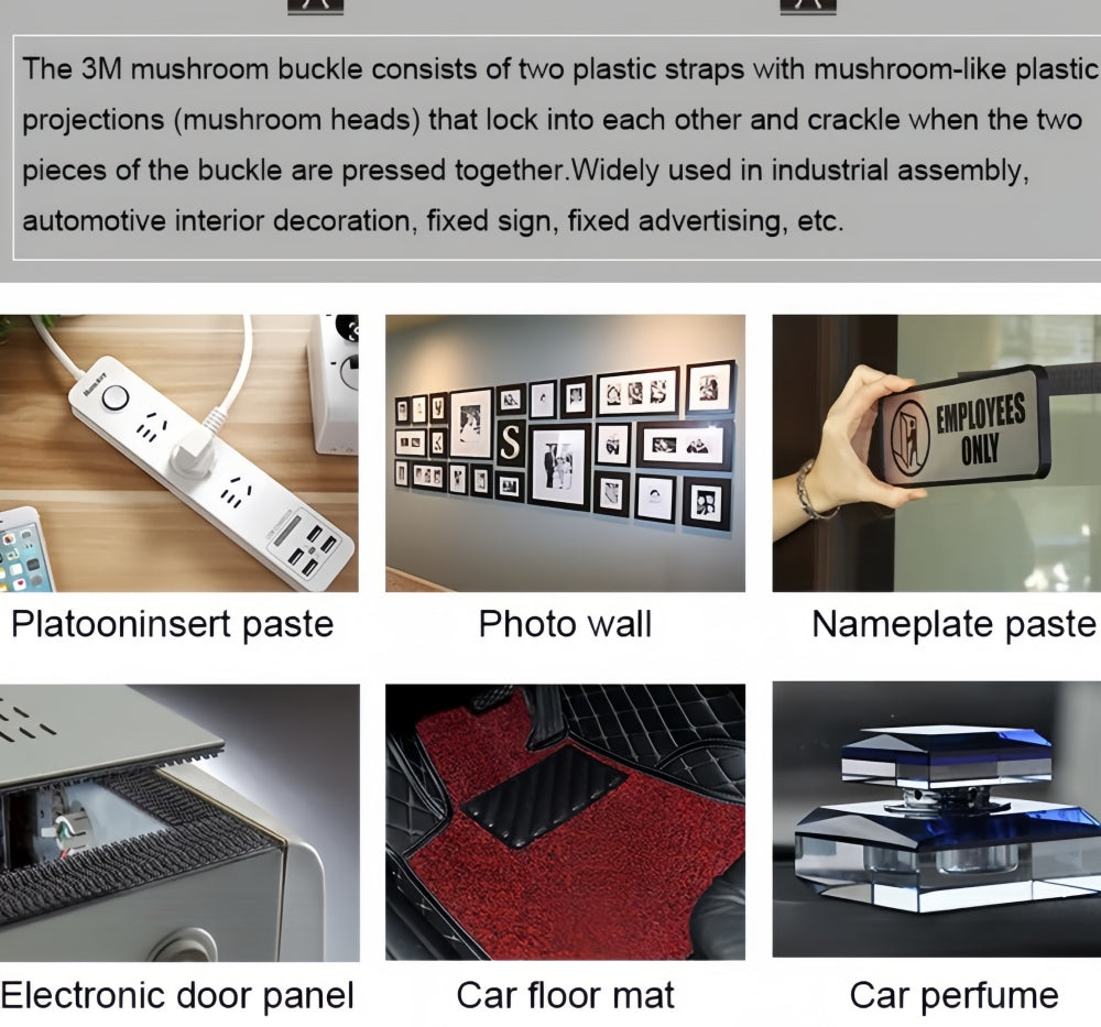 50cm x 2.54cm 3M Dual Lock Reclosable Fastener hook and loop Adhesive Tape