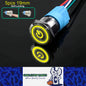5 x 19mm Metal Push Button Switch Yellow LED 12-24V PreWired Self-Locking Switch