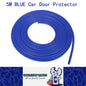 5M Blue Car Door Protector Anti Collision Strip U Shape Car Door Edge Protector