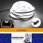 5M Cold White LED Car Trunk Light Flexible LED Strip Light Magnetic Induction