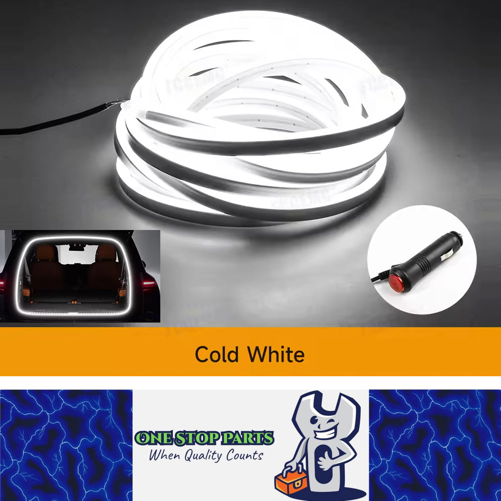 5M LED Car Trunk Light Cold White Flexible LED Strip Light Magnetic Induction