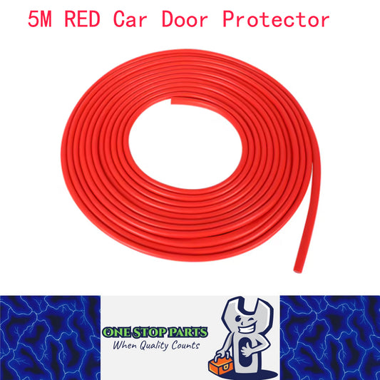 5M Red Car Door Protector Anti Collision Strip U Shape Car Door Edge Protector