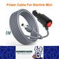 5M Starlink Mini DC Power Cable to Cigarette Lighter Plug with Switch