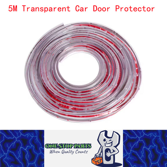 5M Transparent Car Door Protector Anti Collision Strip U Shape Edge Protector