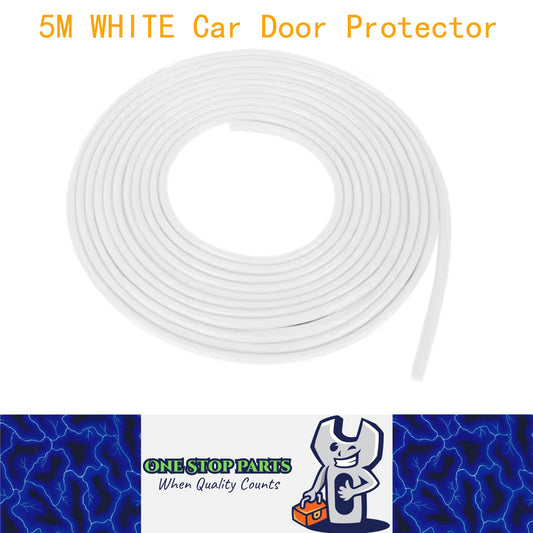 5M White Car Door Protector Anti Collision Strip U Shape Car Door Edge Protector