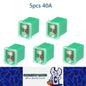 5 x 40Amp Green Mini Slow Blow Fuse Block 10mmx12mm x 16mm High 40A Fuse (5pcs)