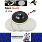 5pcs 153mm Wool Buffing Pads Kit for Drill w/ M14 Adapter Car Polishing Waxing