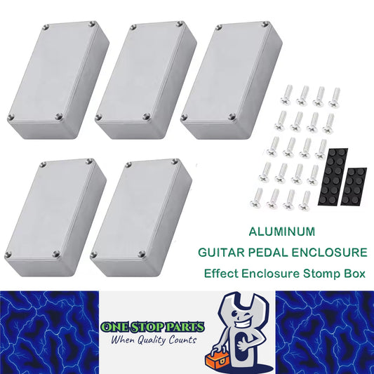 5pcs 1590B Guitar Pedal Enclosure Aluminum Diecast Stomp Box Case 112x61x32mm