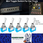 5 x Mini Toggle Switch 2 Pin SPST ON OFF Flat Handle Toogle 6mm Latching Switch