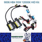 9006 55w 12000k HID Kit 2 x 55w HID Slim Ballasts and 2 x 55w HB4 HID Globes