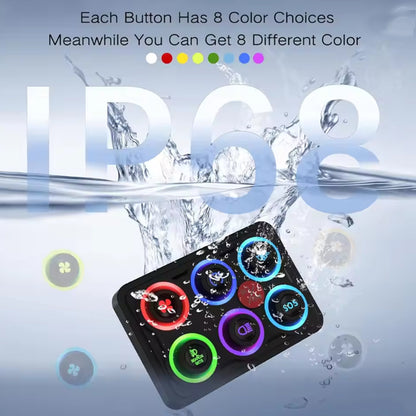 6 Gang Switch Panel Multicolored Toggle Momentary Pulse Switch Relay System