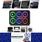 6 Gang Switch Panel Multicolored Toggle Momentary Pulse Switch Relay System