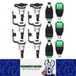 6 Pair 5.5x2.1MM Pre-Wired Female DC Power Jack Panel Mount & Male DC Connector