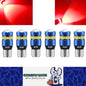 6pcs T10 Red 19SMD Canbus LED Bulbs Super Bright 194 W5W T10 LED Globes