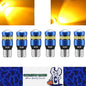 6pcs T10 Yellow 19SMD Canbus LED Bulbs Super Bright 194 W5W T10 LED Globes