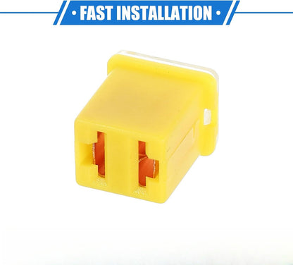 5 x 60Amp Yellow Mini Slow Blow Fuse Block 10mmx12mm x 16mm High 60A Fuse (5pcs)