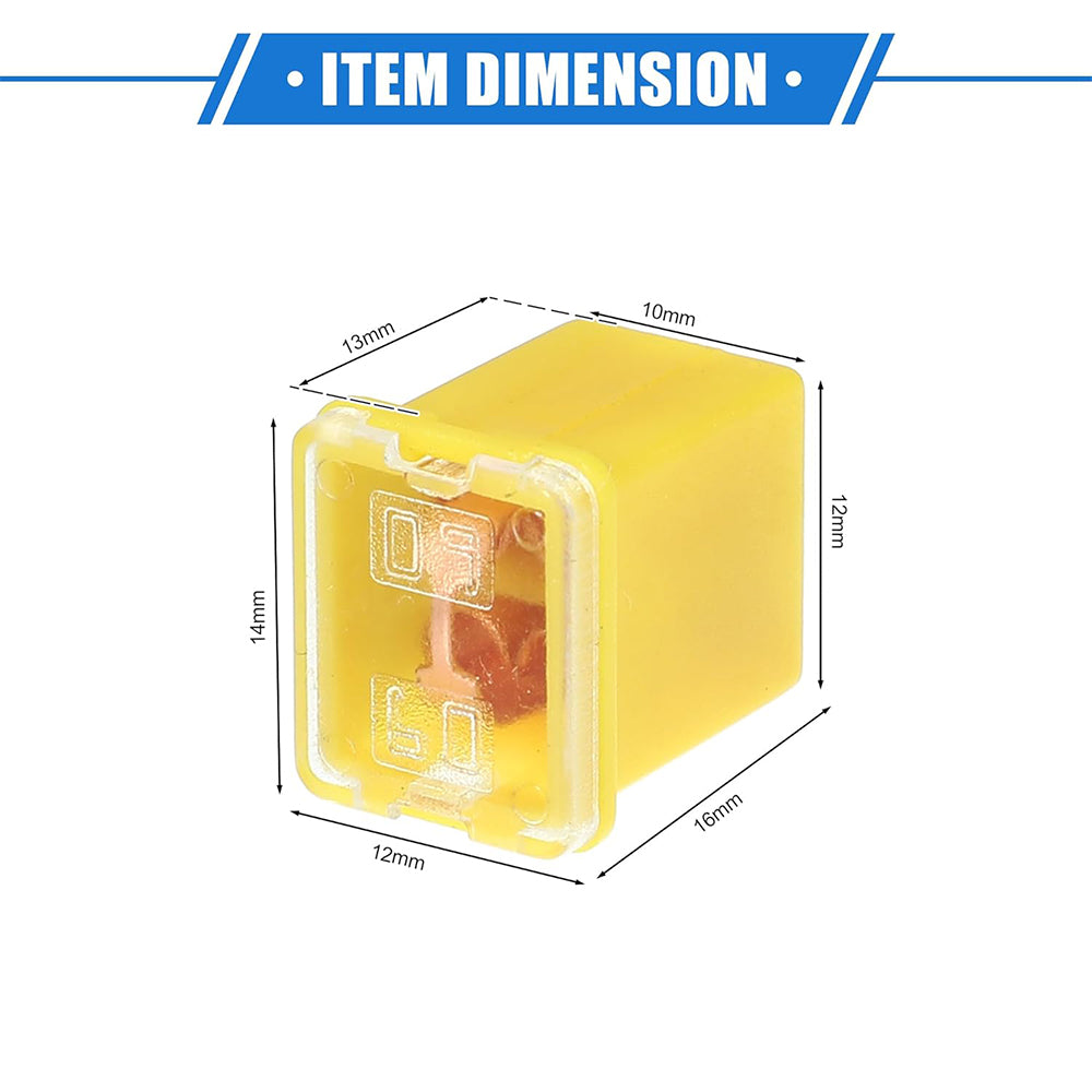 Mini Slow Blow Fuse Block 20A 30A 40A 50A 60A 70A 80A 90A 100A 120A vehicles SUVs RVs caravans golf carts trucks