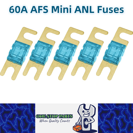5 x 60A AFS Mini ANL Fuses 60 Amp fuses Car Truck Boat Stereo Audio AFS Fuses
