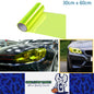 Fluorescent yellow PVC Tint Film Wrap for Headlights and Tail Lamps 30cm x 60cm