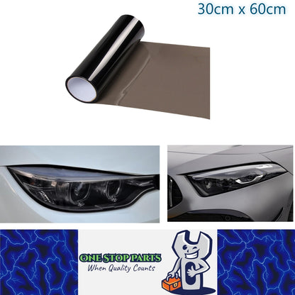 Light Black PVC Tint Film Wrap for Headlights and Tail Lamps 30x60cm Light Black